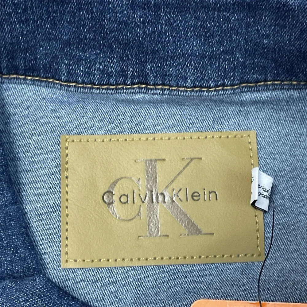 Calvin Klein New Women's Jacket Size XXL Blue Trucker Jacket a1992